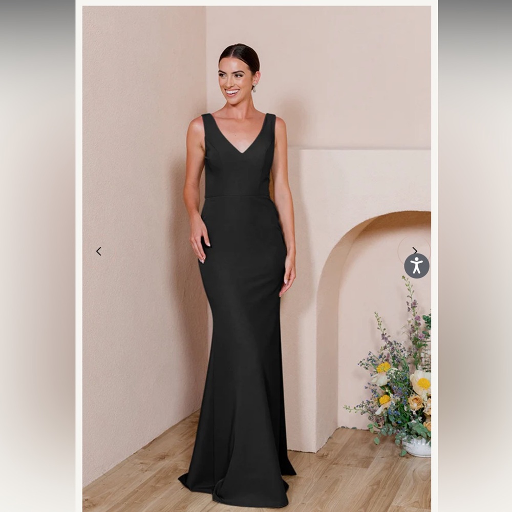 Revelry Black V-Neck Maxi Dress